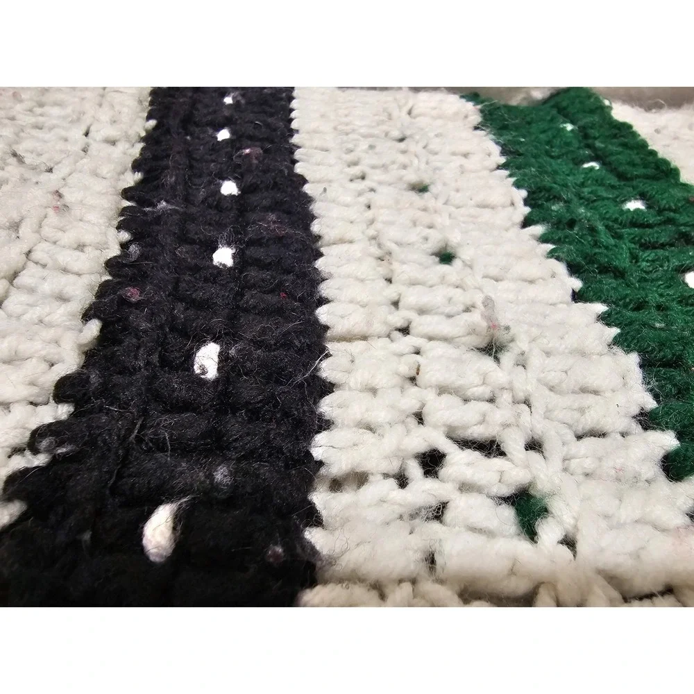 Vintage Large Colorful Crocheted Afghan Blanket Throw 26x51 Handwoven Grannycore